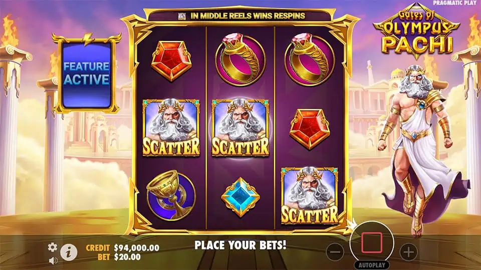 Gates of Olympus Pachi slot free spins