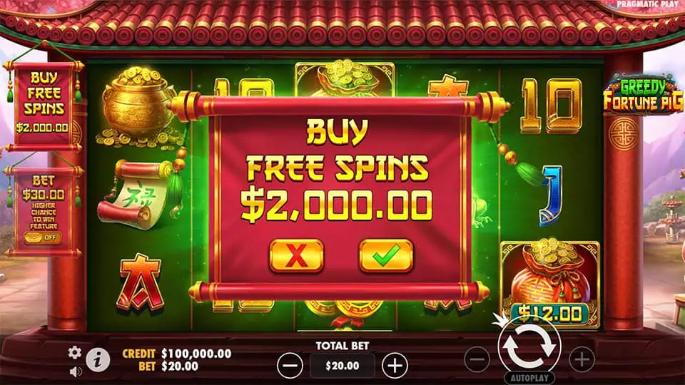 Greedy Fortune Pig slot bonus buy