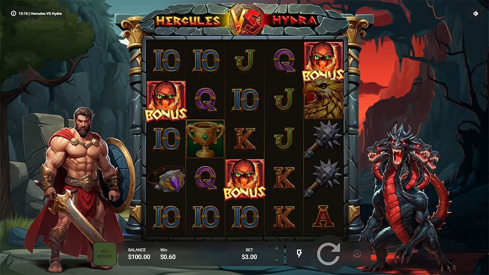 Hercules VS Hydra slot free spins