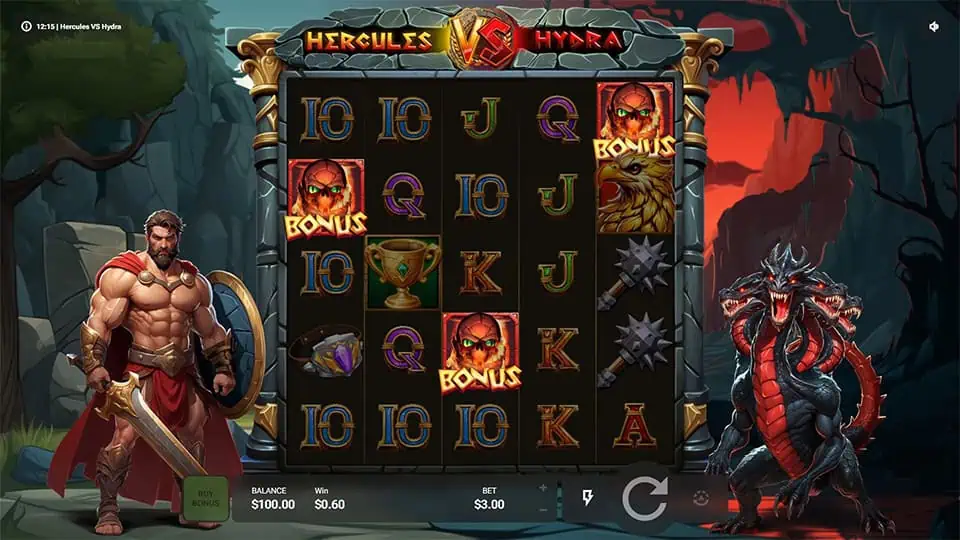 Hercules VS Hydra slot free spins