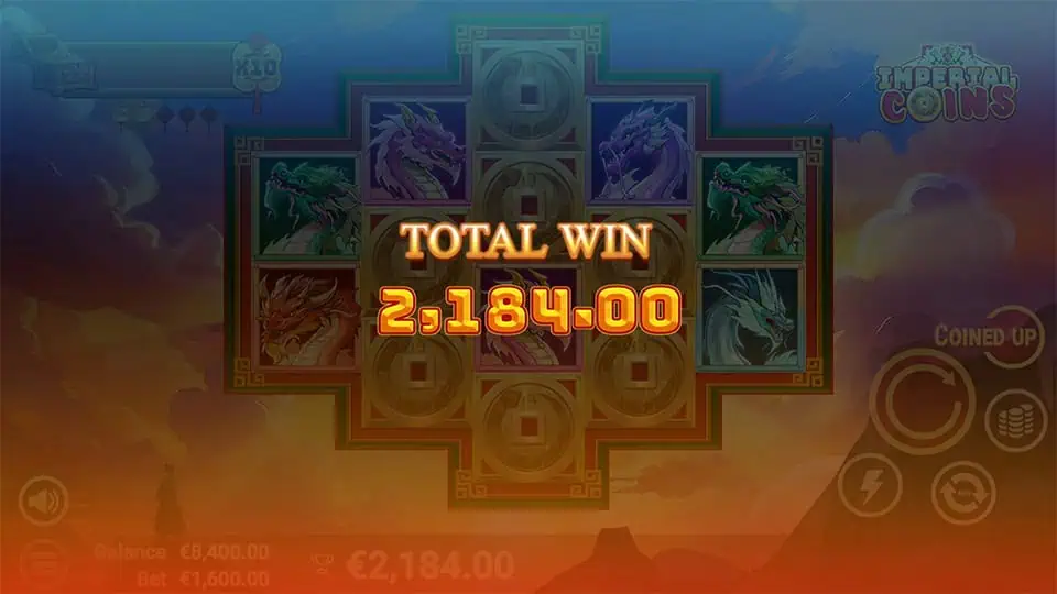 Imperial Coins slot big win