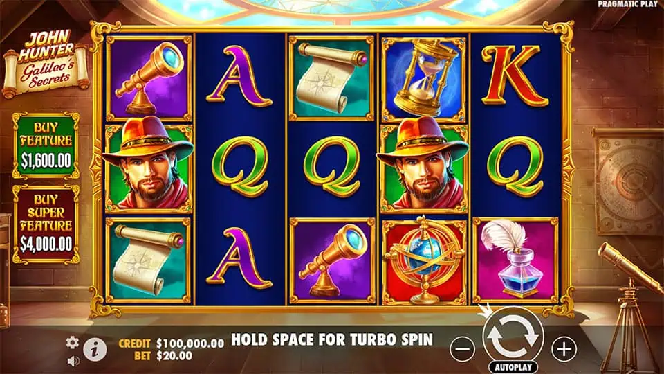 John Hunter and Galileos Secrets slot