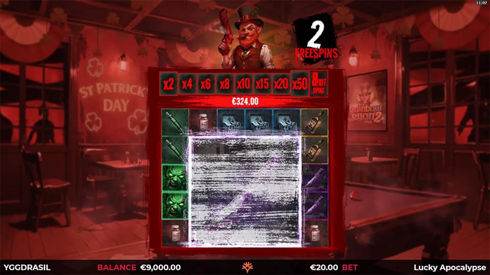 Lucky Apocalypse slot feature gigablox