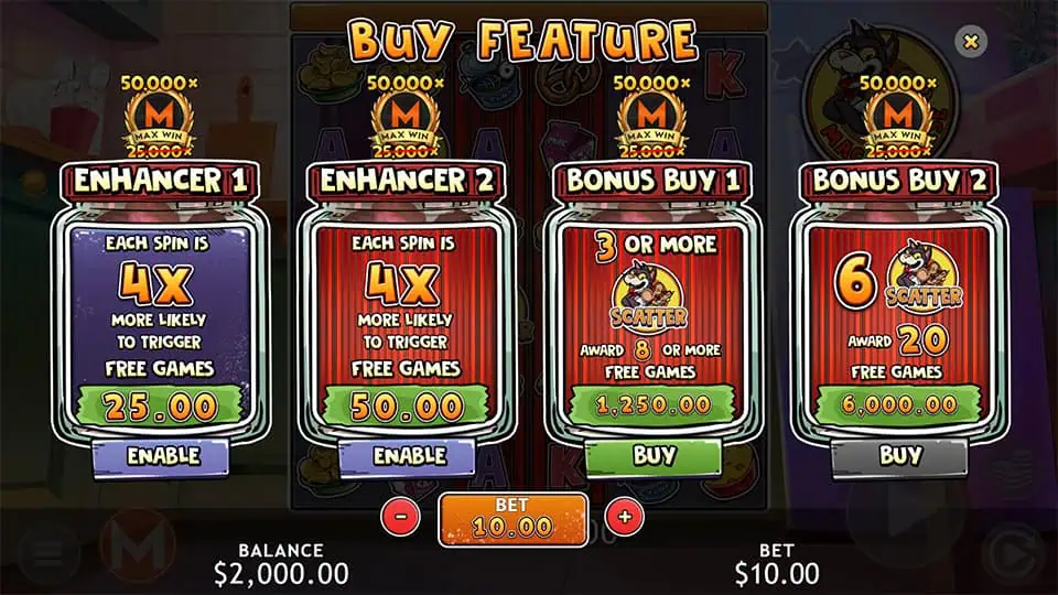 Mac and Cheese slot bonus buy