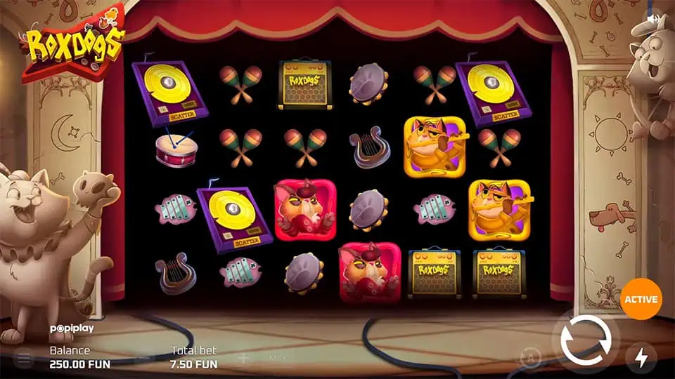 RoxDogs slot free spins