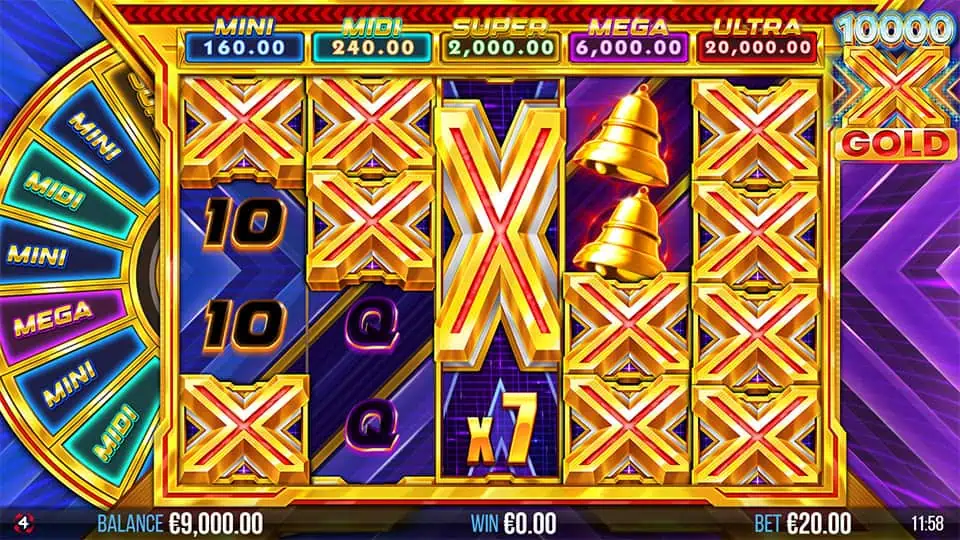 10000x Gold slot free spins