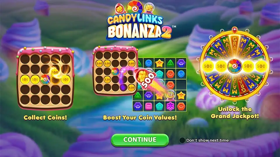 Candylinks Bonanza 2 slot features