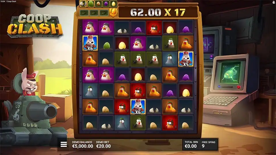 Coop Clash slot feature wild multiplier