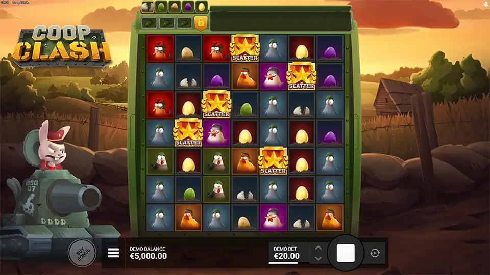 Coop Clash slot free spins