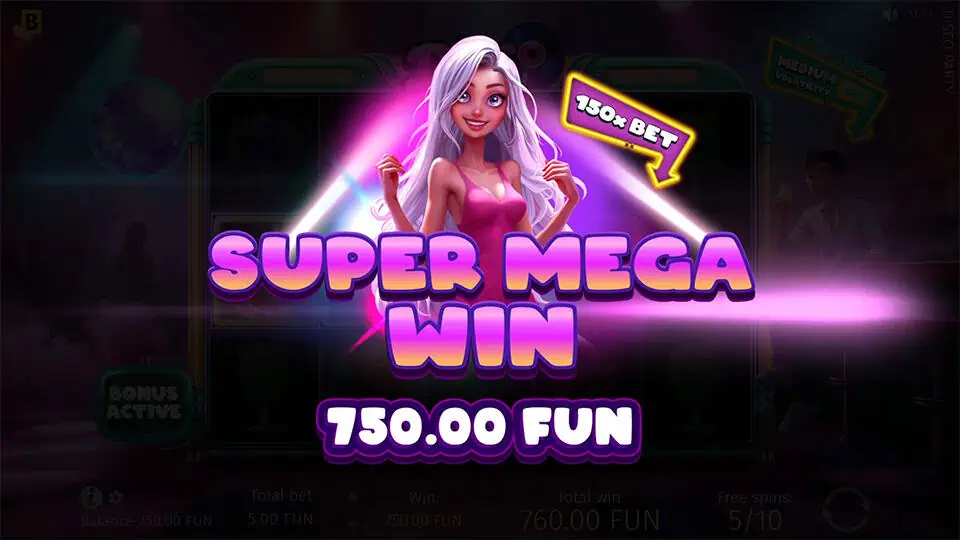 Disco Party slot big win