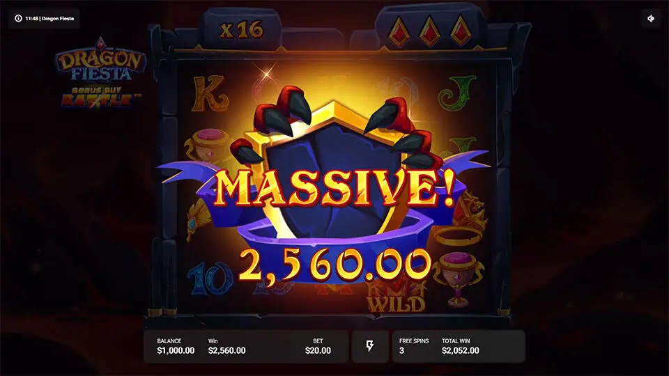 Dragon Fiesta slot big win