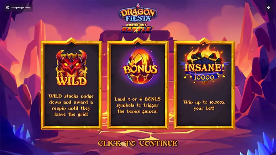 Dragon Fiesta slot features