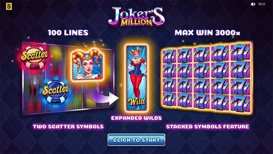 Jokers Million slot features