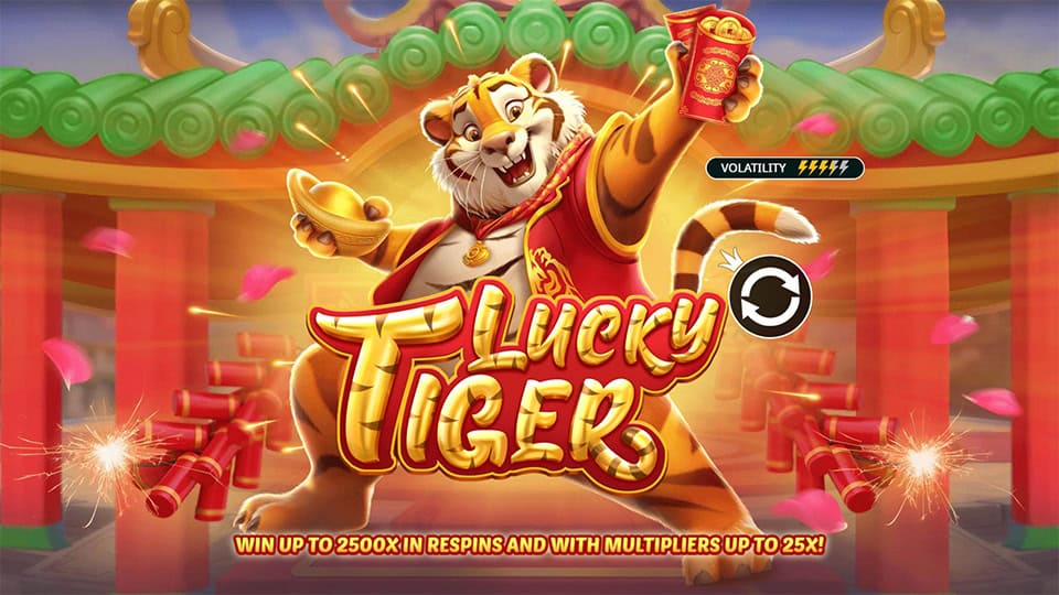 Lucky Tiger slot homepage showcasing main features