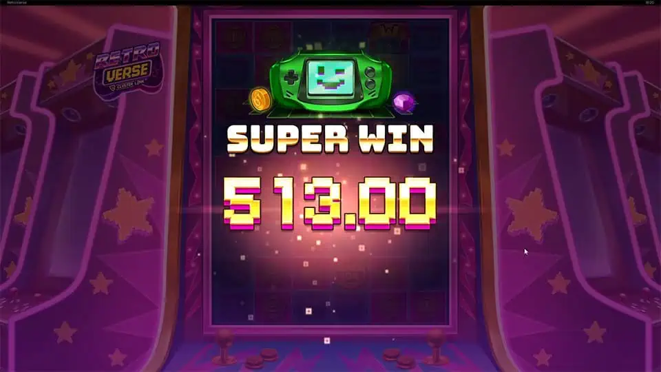 Retroverse slot big win
