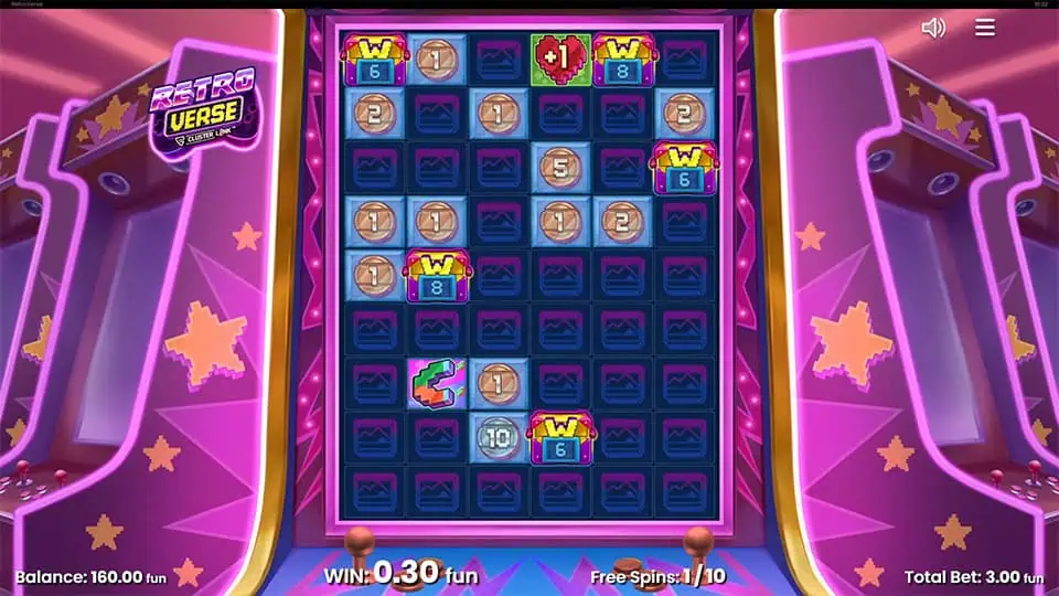 Retroverse slot feature magnet