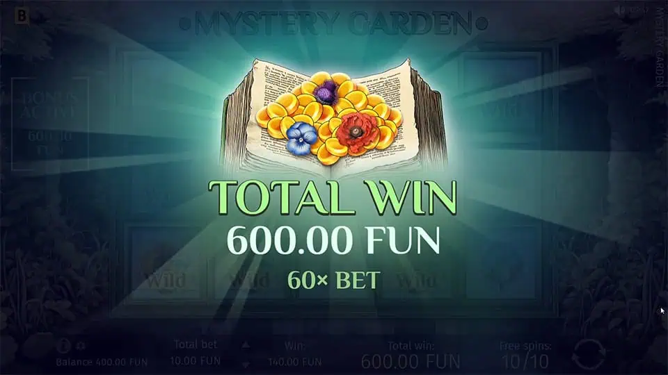 Mystery Garden slot big win