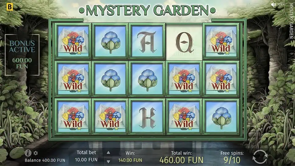 Mystery Garden slot feature sticky symbols 1