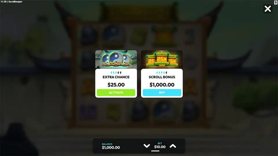 Scroll Keeper slot bonus buy