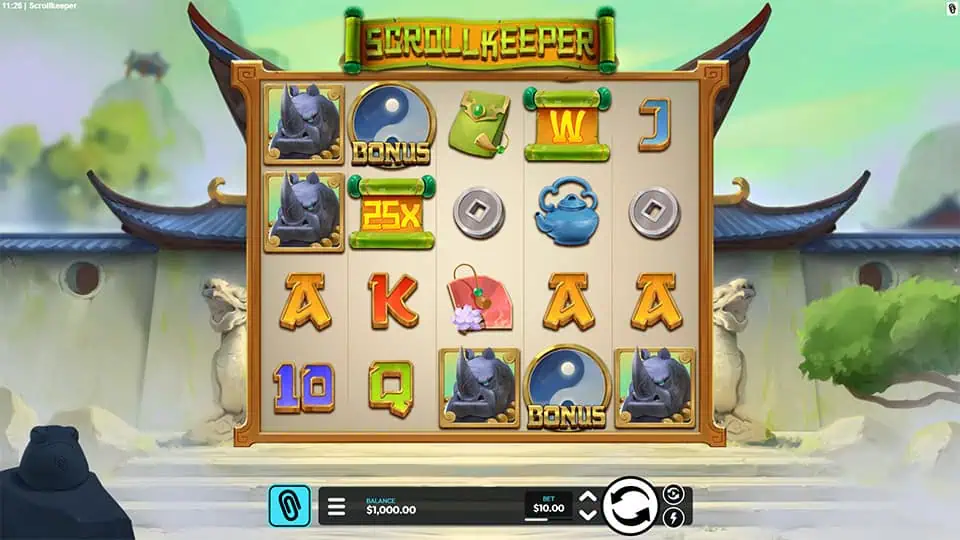 Scroll Keeper slot game preview