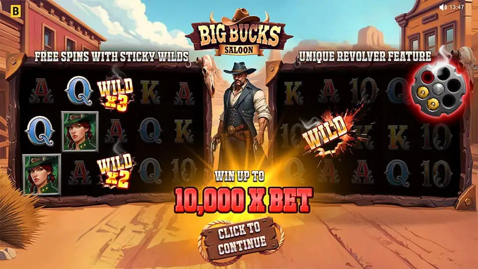 Big Bucks Saloon slot homepage 1