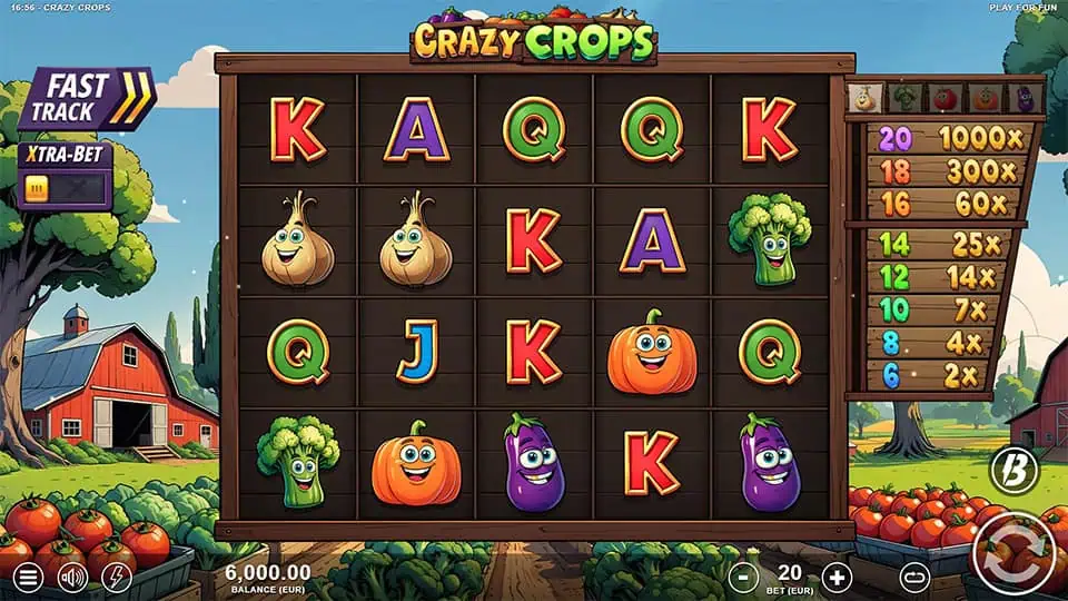 Crazy Crops slot game preview