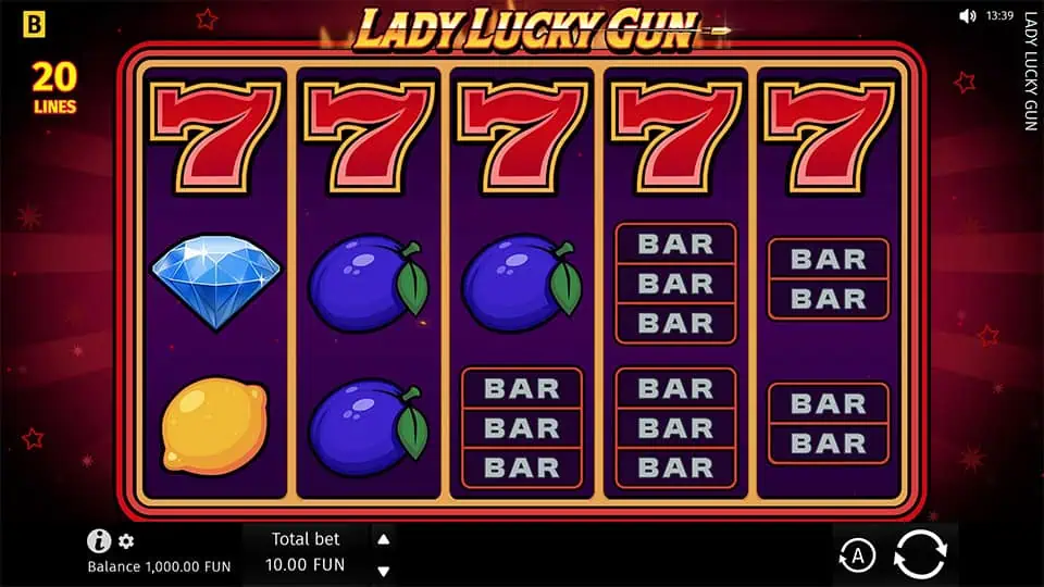 Lady Lucky Gun slot game preview 1