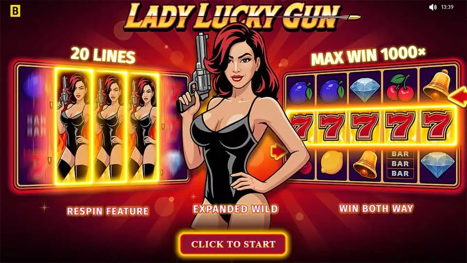 Lady Lucky Gun slot homepage