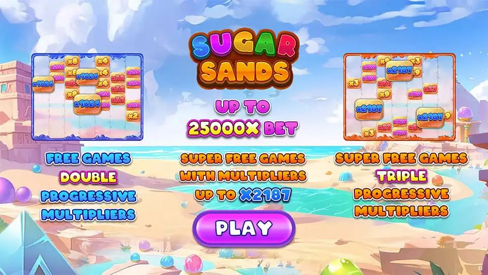 Sugar Sands slot homepage