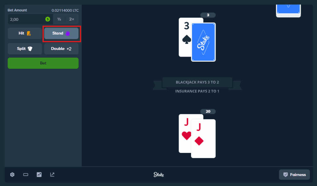 Bonustiime_Stake_Blackjack_Stand
