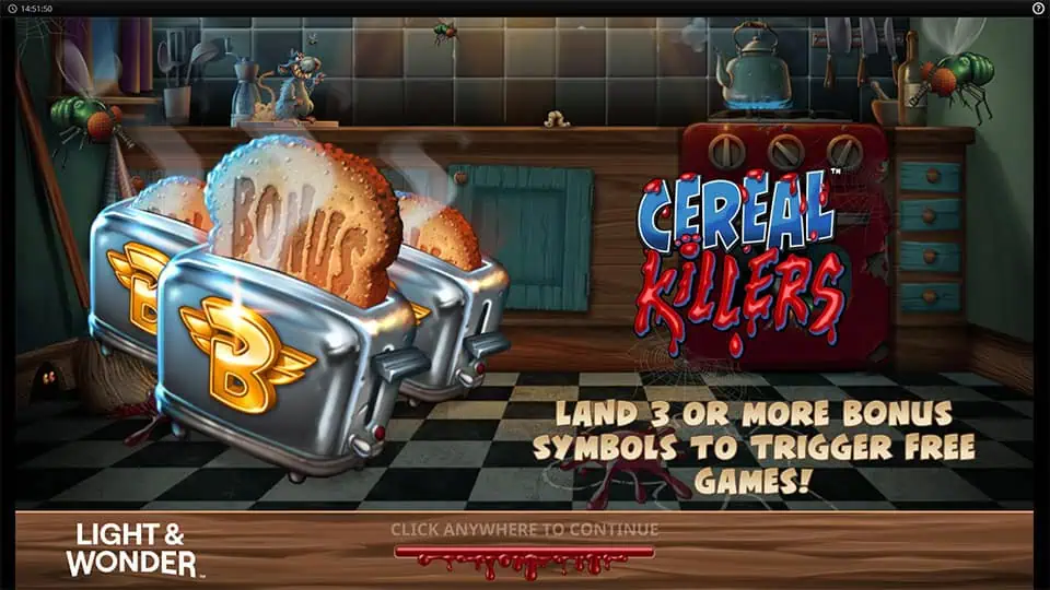 Cereal Killers slot homepage