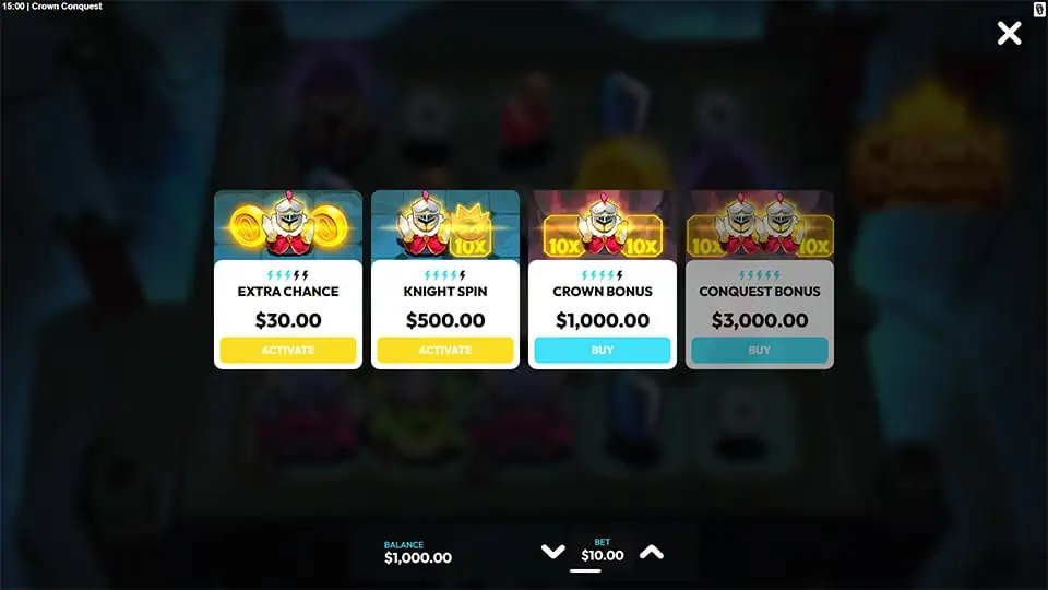 Crown Conquest slot bonus buy