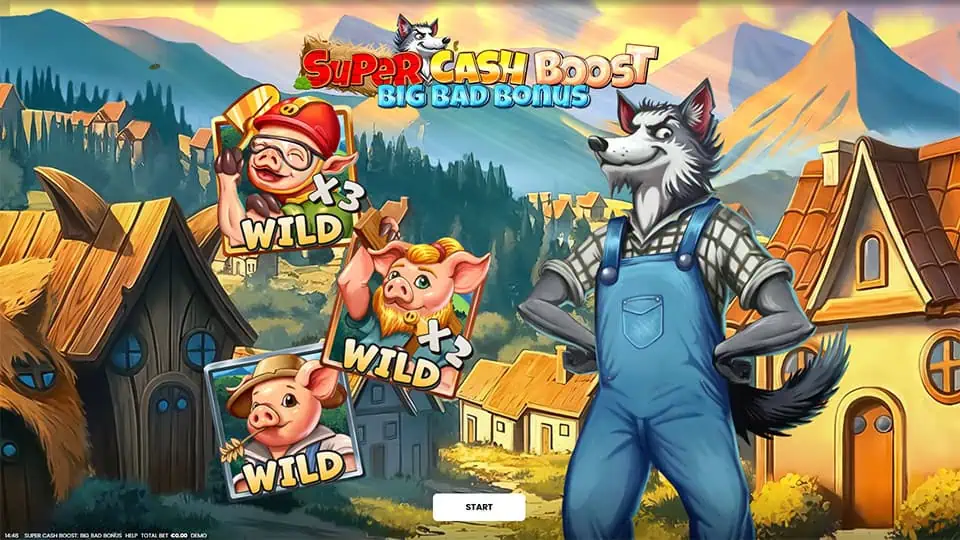 Super Cash Boost Big Bad Bonus slot homepage 1