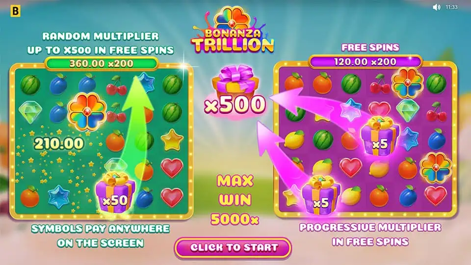 Bonanza Trillion slot homepage