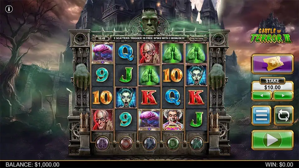 Castle of Terror 2 slot game preview