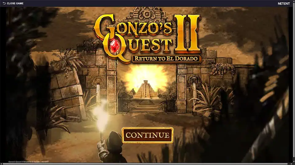 Gonzos Quest 2 slot homepage