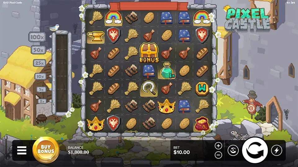 Pixel Castle slot game preview