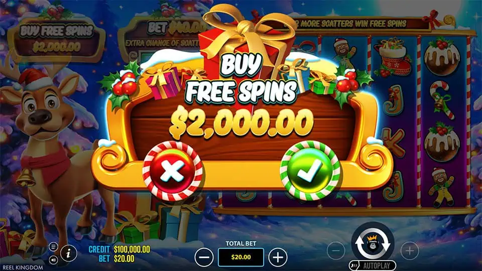 Santas Slay slot bonus buy