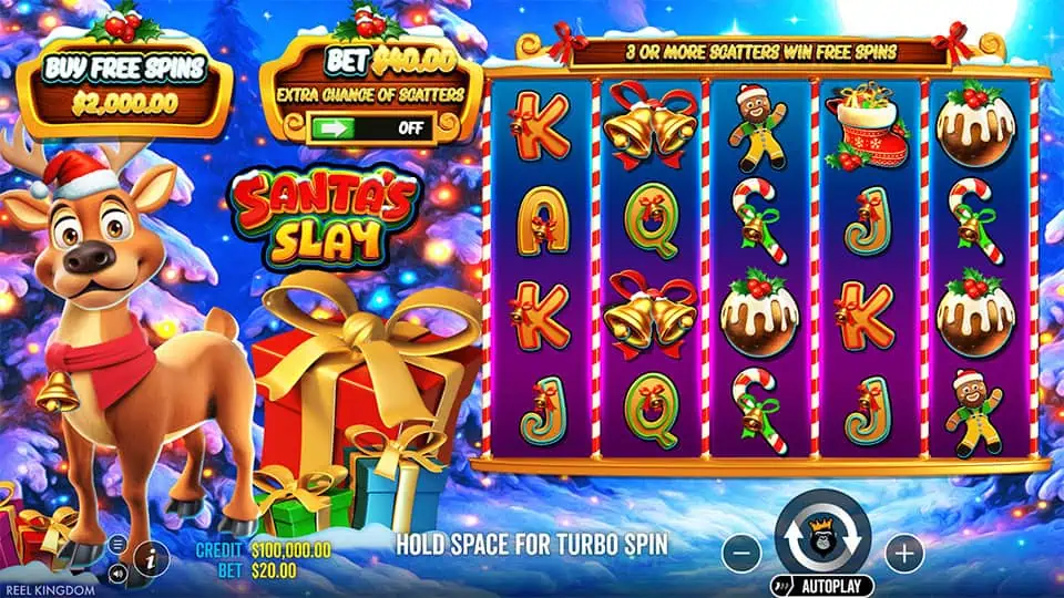 Santas Slay slot game preview 1