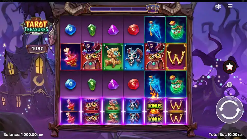 Tarot Treasures slot game preview 1