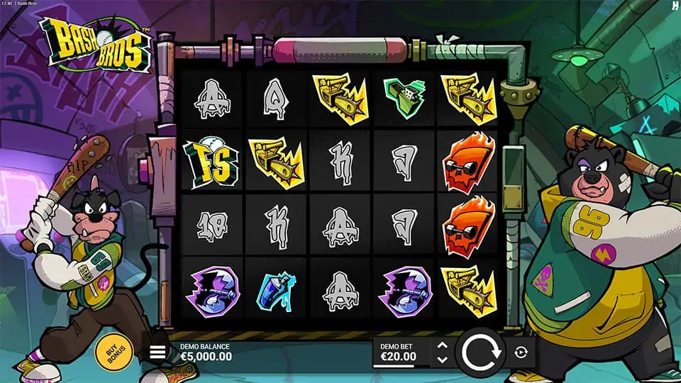 Bash Bros slot game preview