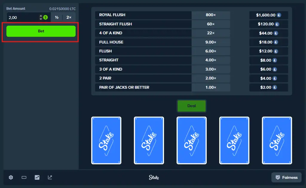 Bonustiime_Stake_Video_Poker_Start