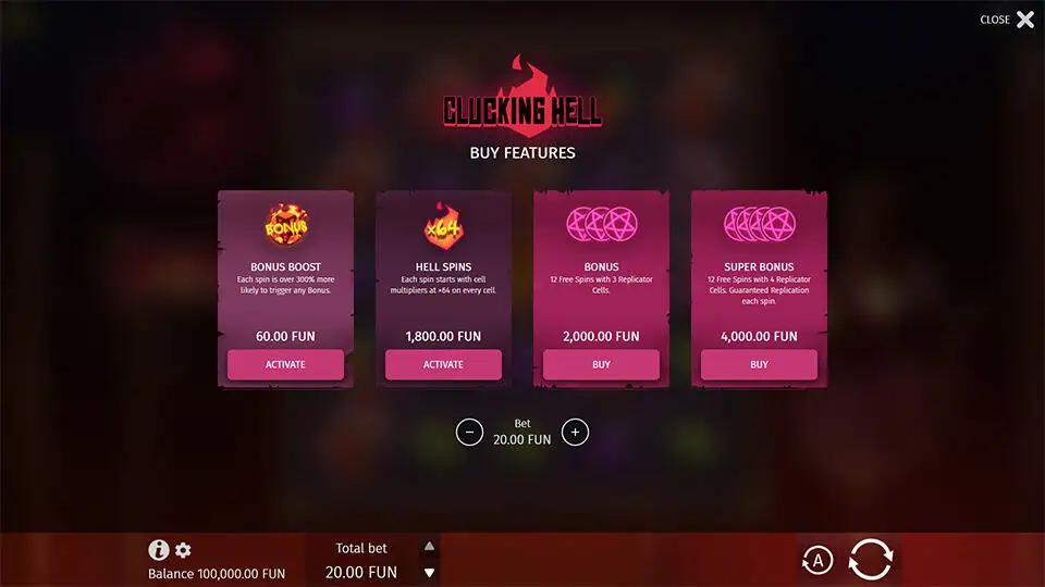 Clucking Hell slot bonus buy