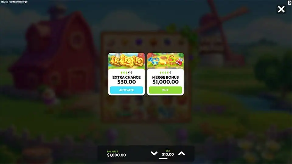 Farm and Merge slot bonus buy