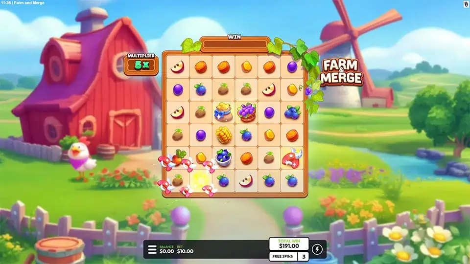 Farm and Merge slot feature shears 1