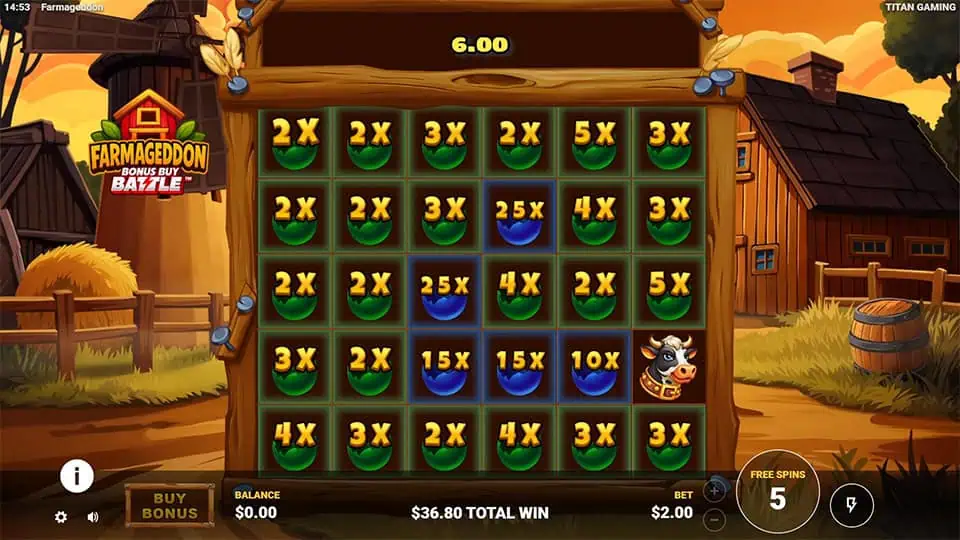 Farmageddon slot feature golden egg