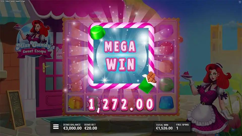 Miss Candys Sweet Escape slot big win
