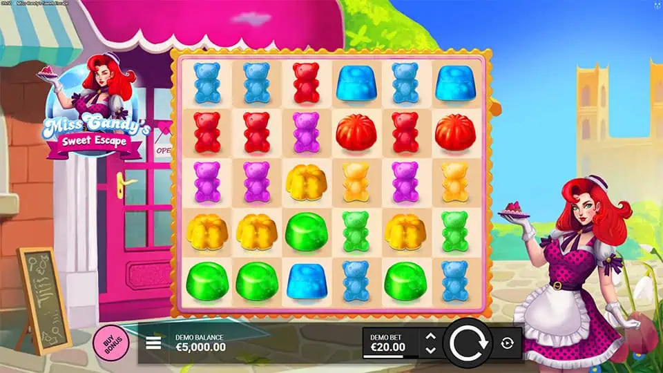 Miss Candys Sweet Escape slot game preview