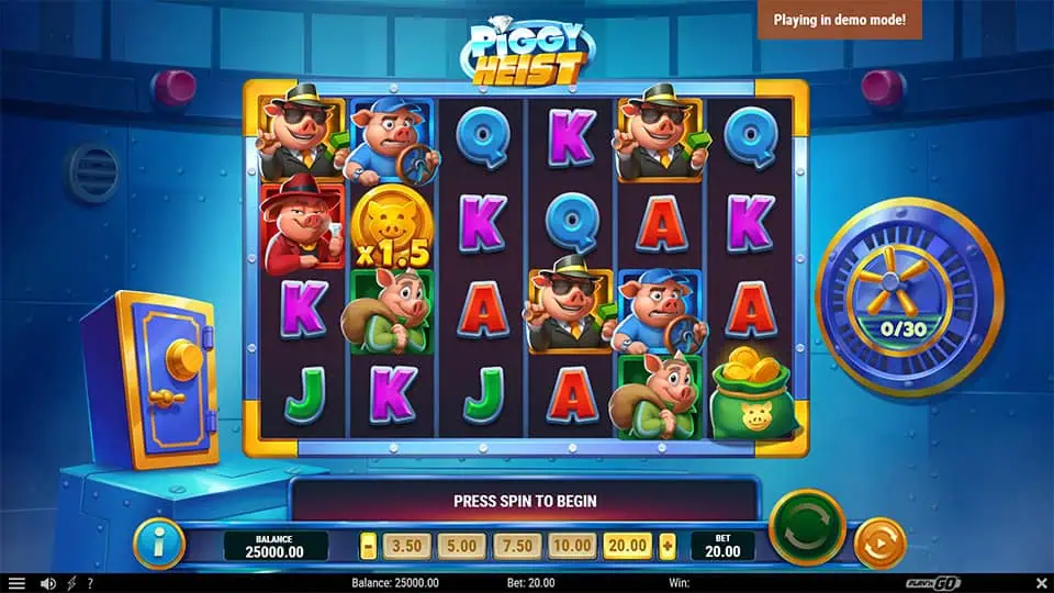 Piggy Heist slot game preview 1