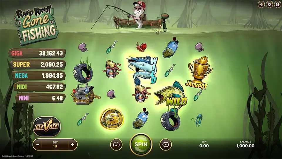 Rabid Randy Gone Fishing slot game preview 1